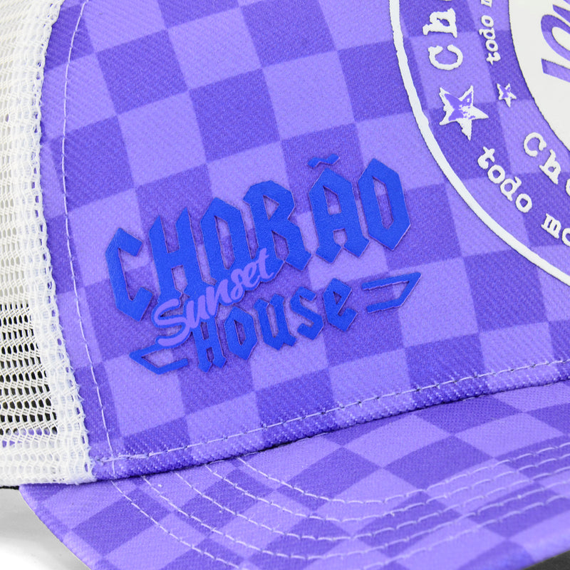 Boné Snapback Chorão Sunset House Lilac