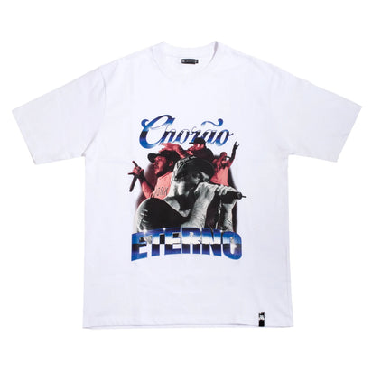 Camiseta Branca Oversized Chorão Eterno