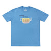 Camiseta azul clara com estampa do álbum "Bocas Ordinárias" no centro.