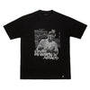 Camiseta oversized com imagem de Chorão e escritos em branco. Destaque para a frase "Eu vim de skate sou guerreiro do asfalto".