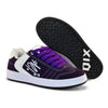 Tênis qix roxo com opção de cadaro também na cor roxa.