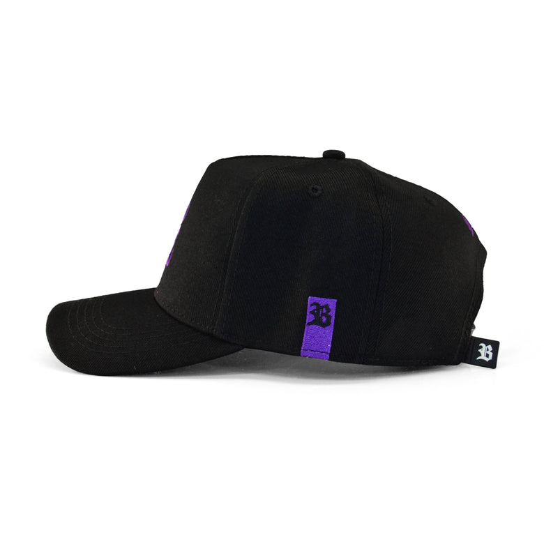 Boné Snapback CBJR Preto - SK8 Roxo