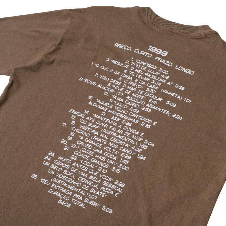 Camiseta Charlie Brown Jr Preço Curto, Prazo Longo - Discografia