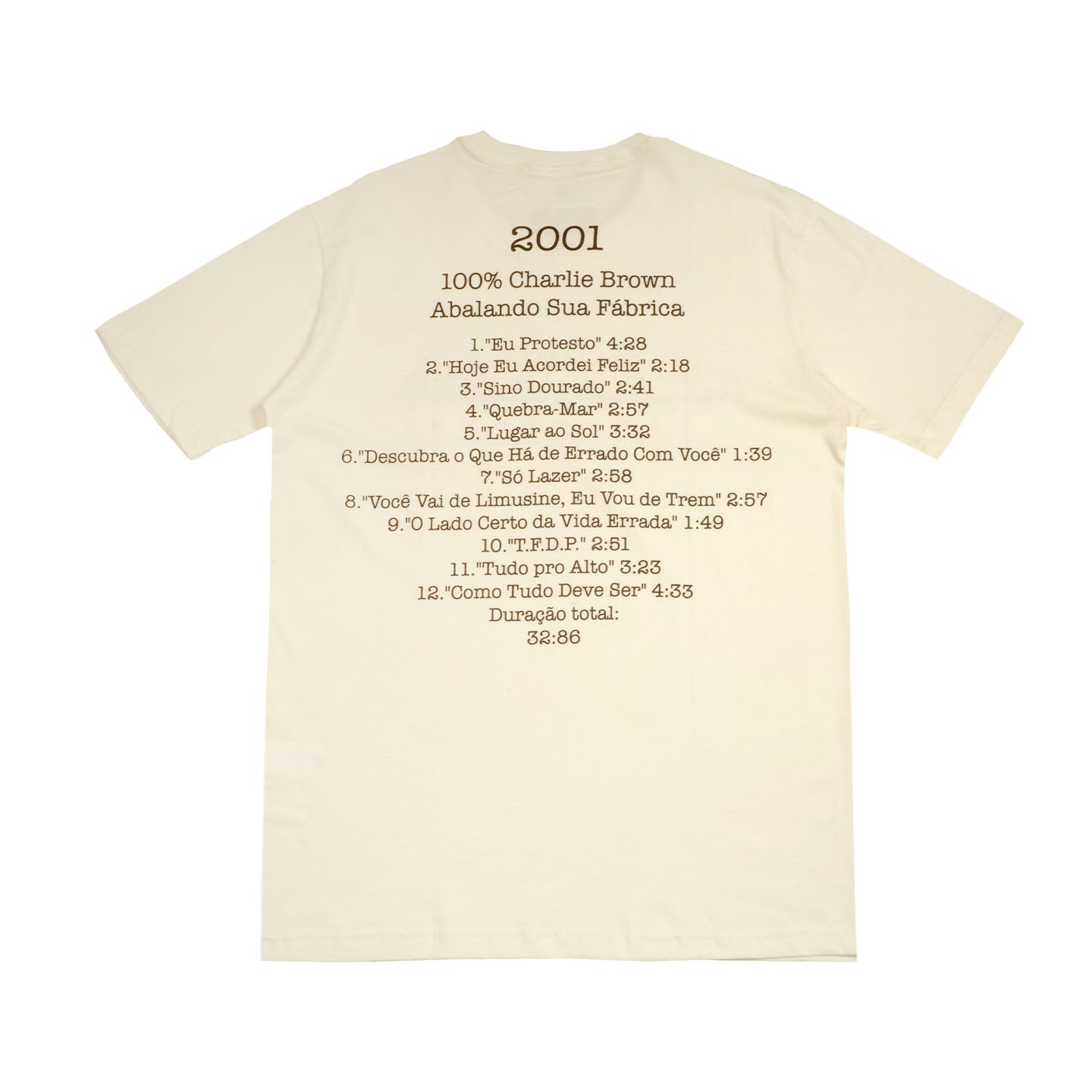 Camiseta 100% Charlie Brown Jr Abalando sua Fábrica - DiscografiaX