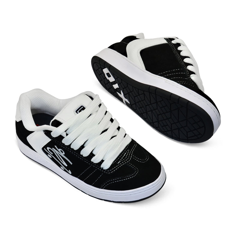 Tênis Qix Chorão Lado B - Preto e Branco -