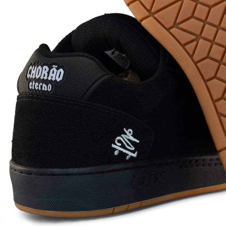 Tênis QIX Chorão Pro Model Allan Mesquita Preto Natural