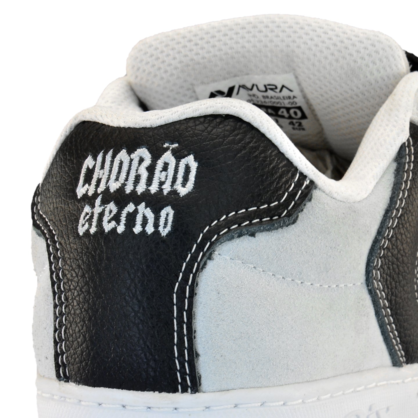 Tênis Preto Skate QIX Chorão Lado B Alvejado