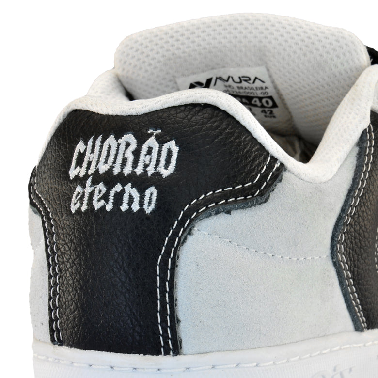 Tênis Preto Skate QIX Chorão Lado B Alvejado
