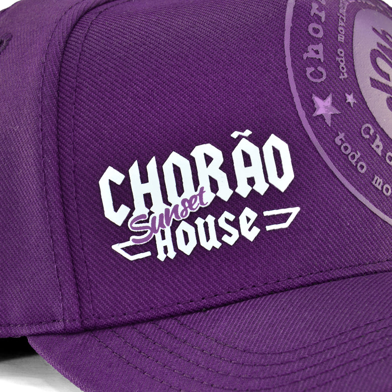 Boné Snapback Chorão Sunset House Purple