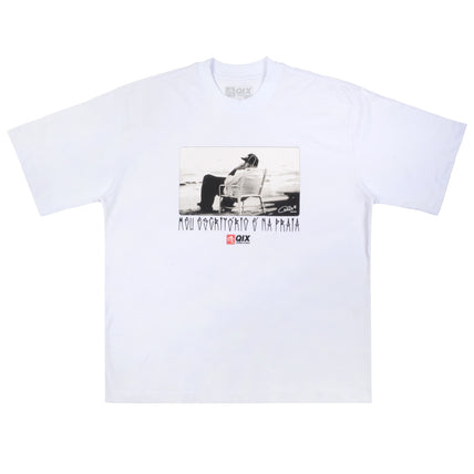Camisa Oversized Qix Chorão Meu Escritório é na Praia