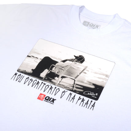 Camisa Oversized Qix Chorão Meu Escritório é na Praia