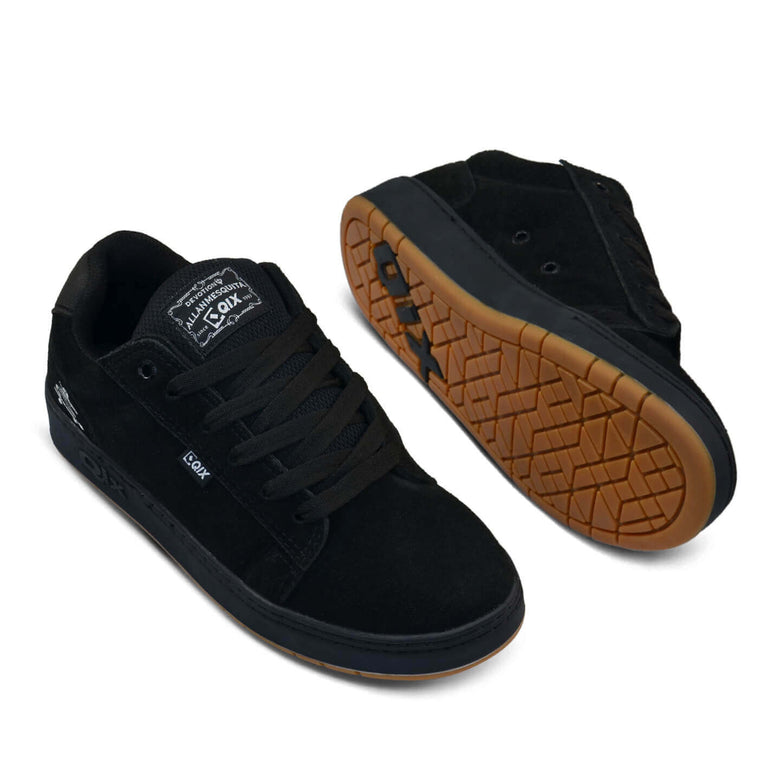 Tênis QIX Chorão Pro Model Allan Mesquita Preto Natural