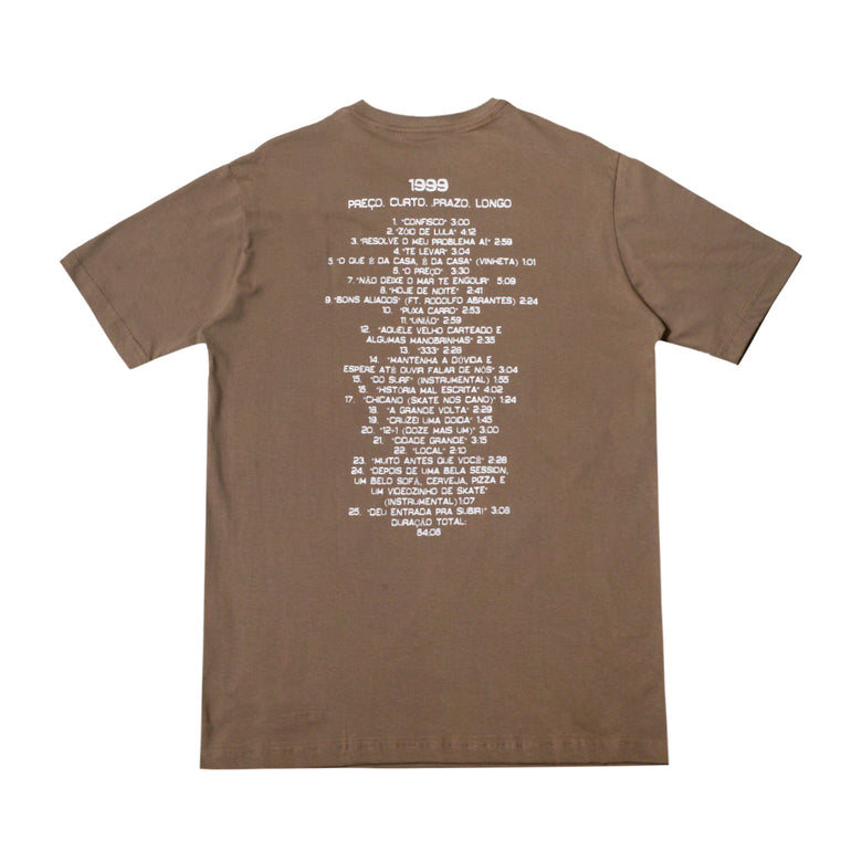 Camiseta Charlie Brown Jr Preço Curto, Prazo Longo - Discografia