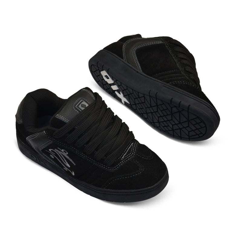Tênis Preto Skate QIX Chorão Lado B