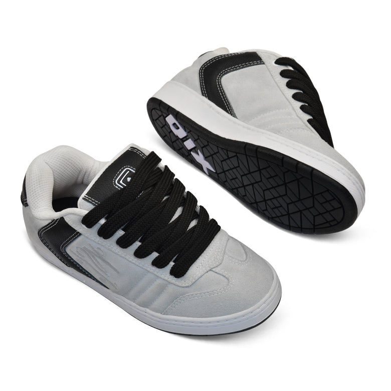Tênis Preto Skate QIX Chorão Lado B Alvejado