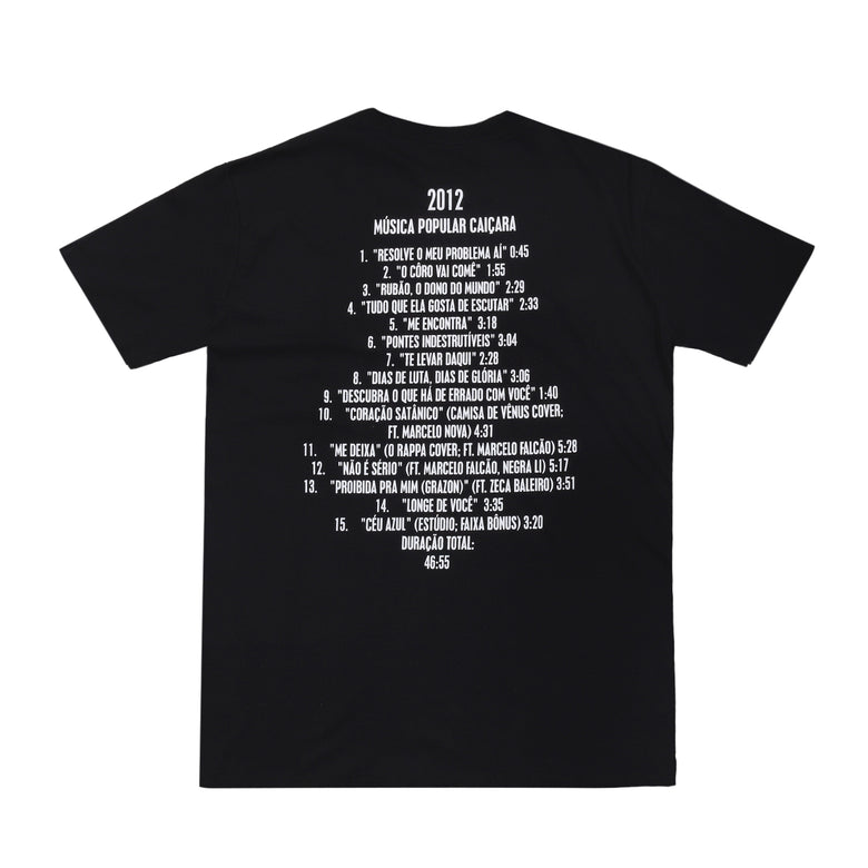 Camiseta Charlie Brown Jr Música Popular Caiçara - Discografia
