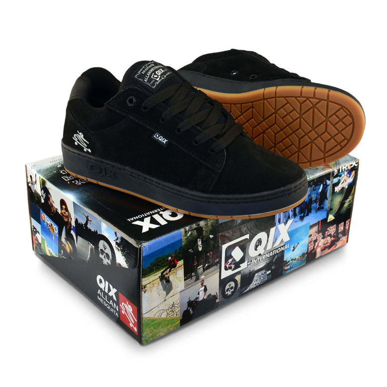Tênis QIX Chorão Pro Model Allan Mesquita Preto Natural