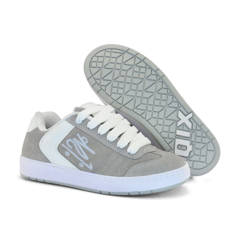 Tênis Qix Chorão Lado B - Cinza e Branco -