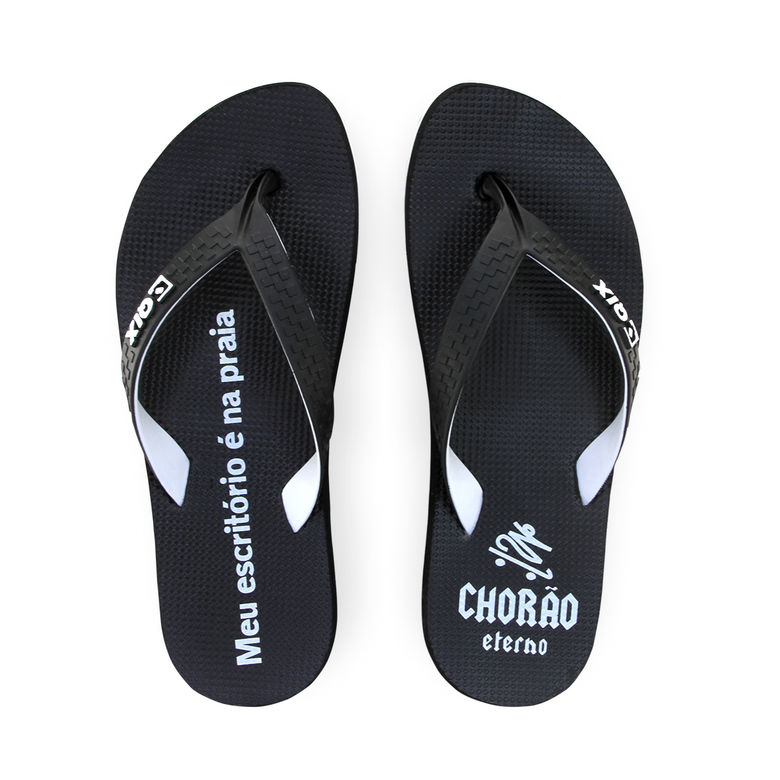 Chinelo da Lata Chorão Eterno - Branco e Preto