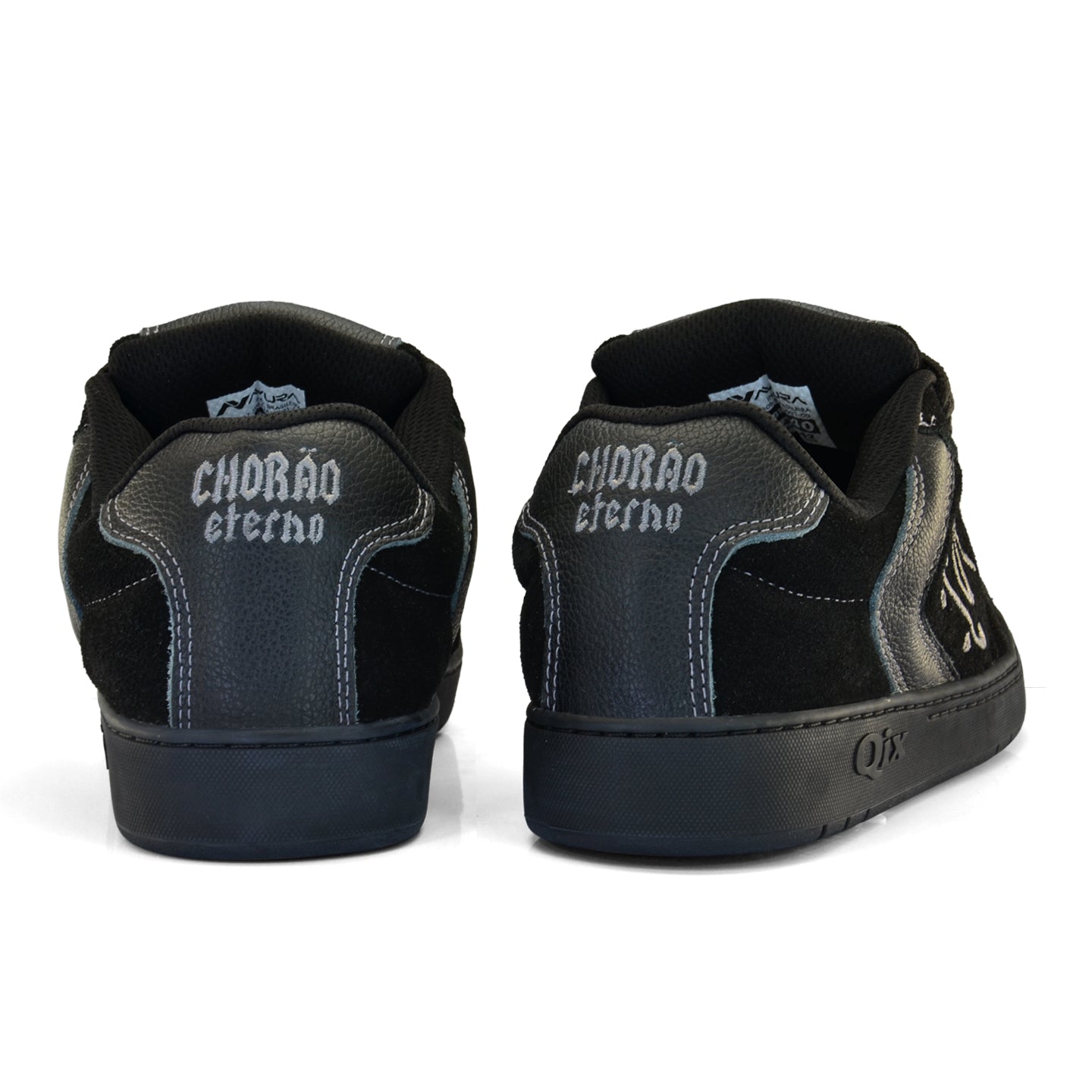 Tênis Preto Skate QIX Chorão Lado B