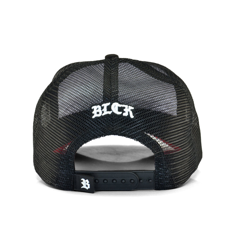 Boné Trucker Preto Charlie Brown Jr