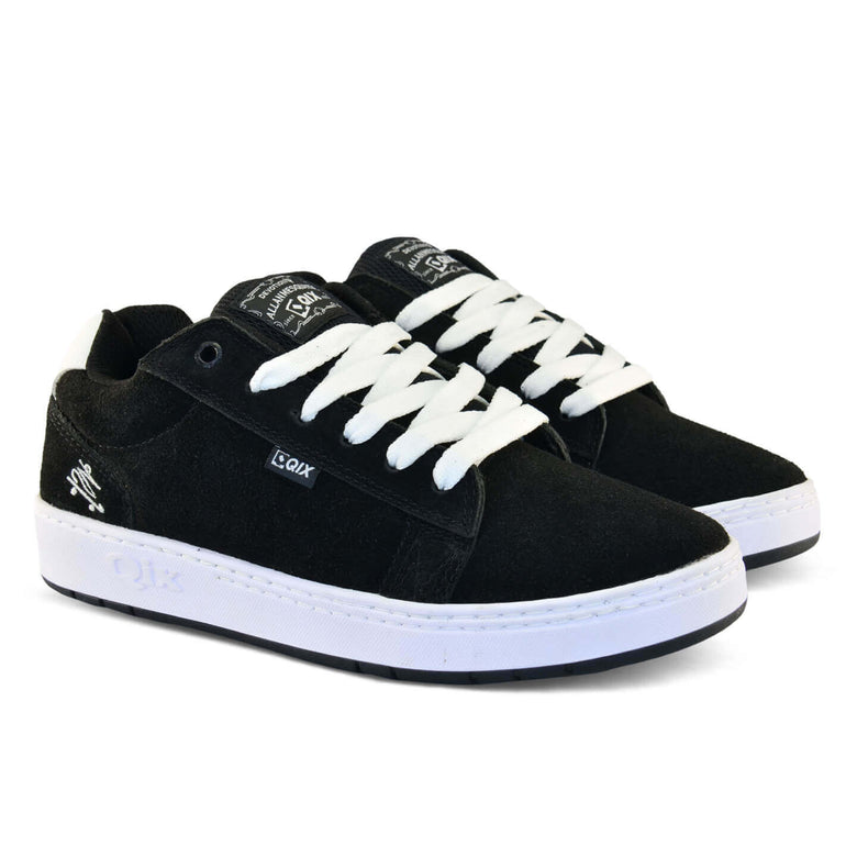 Tênis QIX Chorão Pro Model Allan Mesquita Preto e Branco