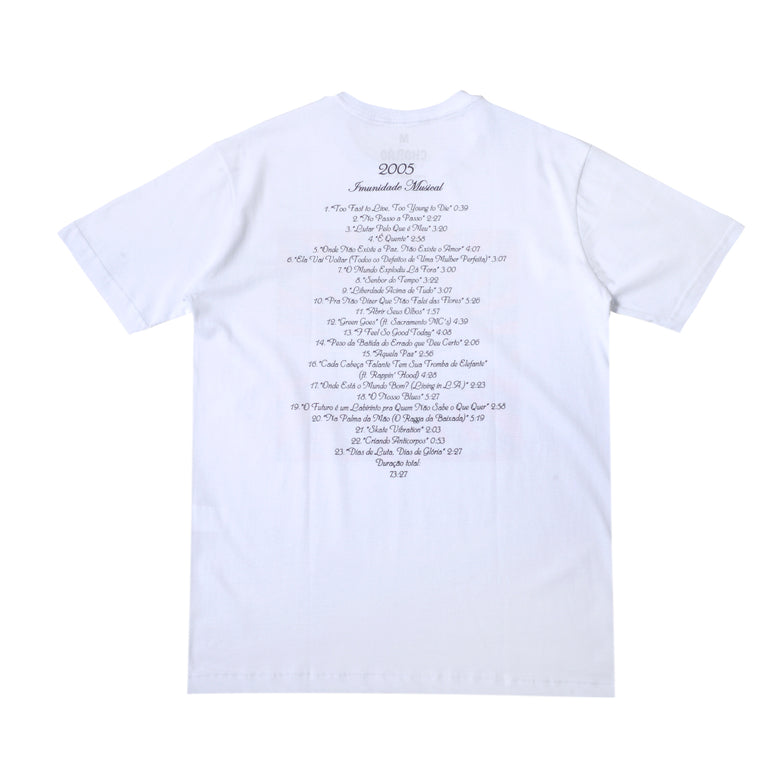 Camiseta Charlie Brown Jr Imunidade Musical - Discografia