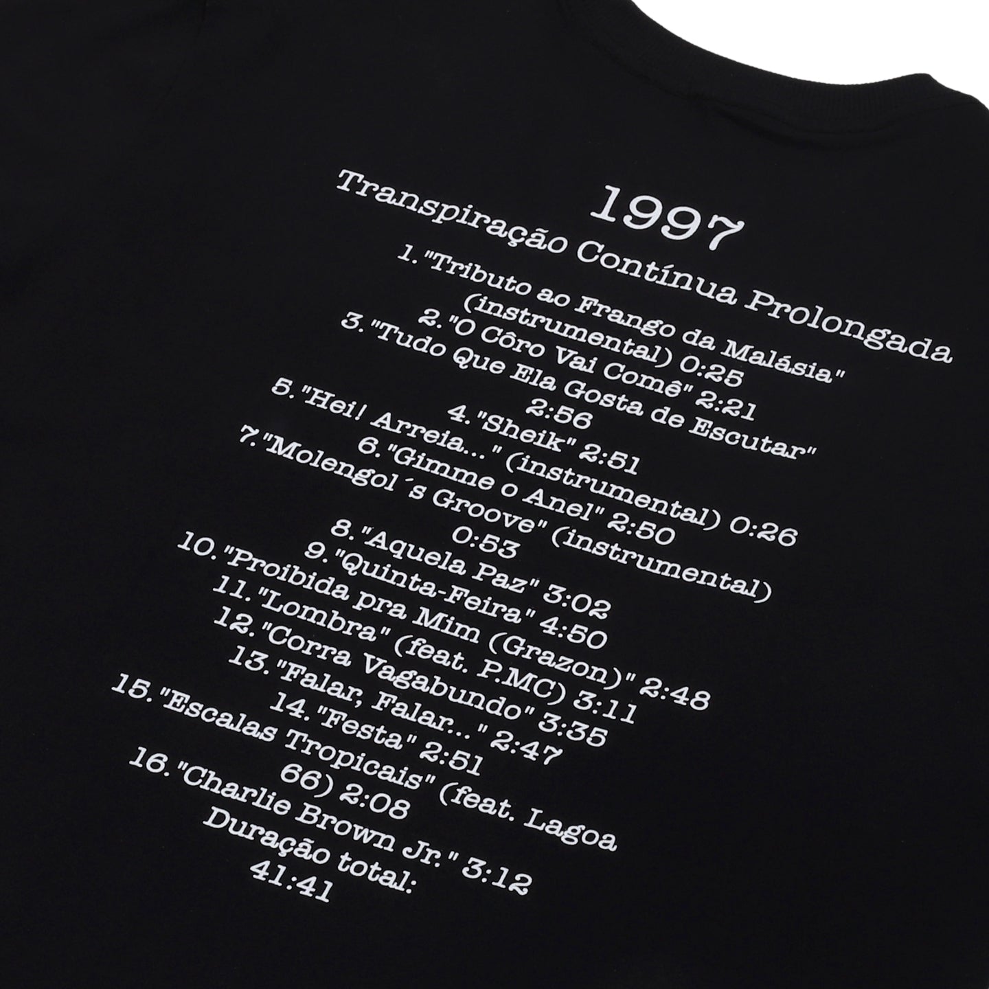 Camiseta Charlie Brown Jr Transpiração Contínua Prolongada - Discografia