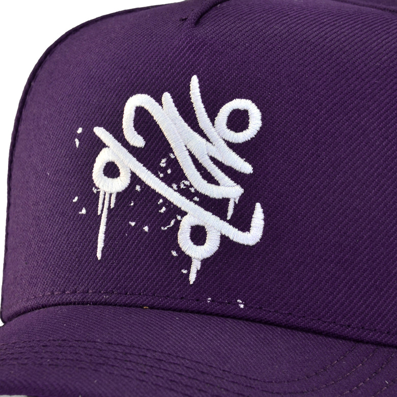 Boné Snapback CBJR Roxo - SK8 Branco