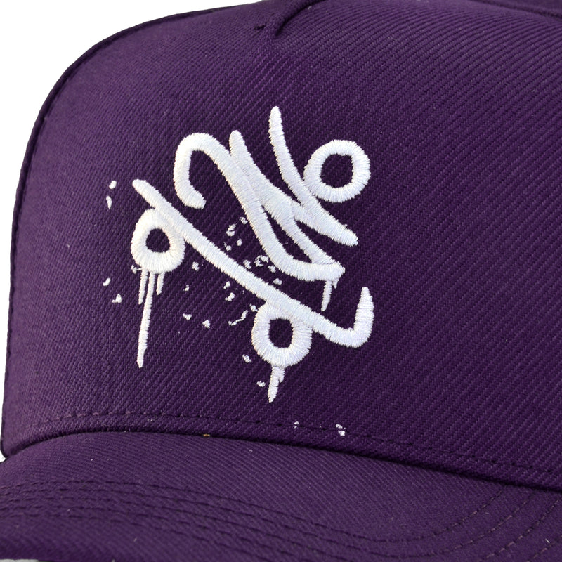 Boné Snapback CBJR Roxo - SK8 Branco