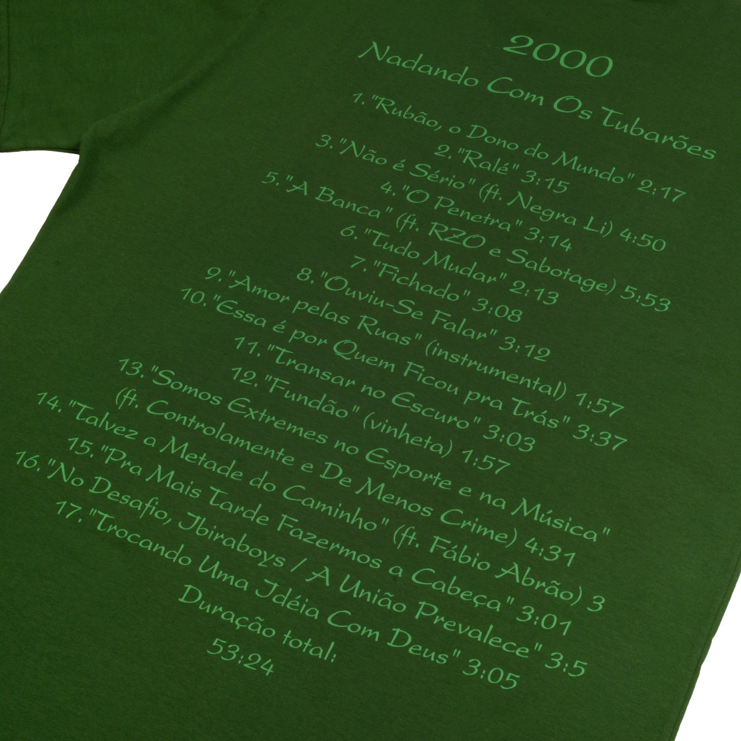 Camiseta Charlie Brown Jr Nadando com Tubarões - Discografia