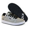 Sola do tênis cinza qix Chorão pro model Allan Mesquita com "QIX" em branco.